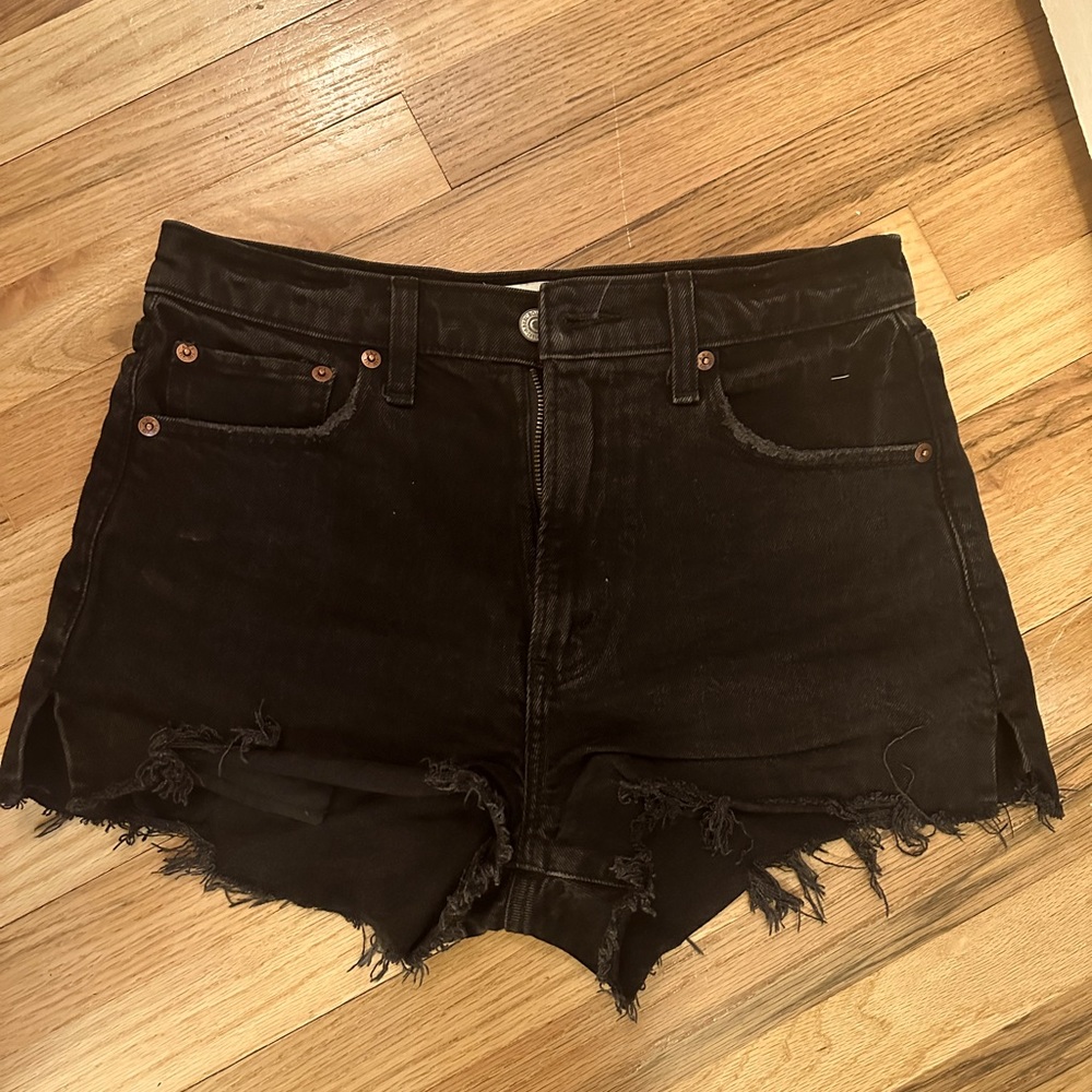 Abercrombie High Waisted Denim Cut Offs